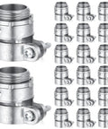 20 Pack Three Quarters Inch Squeeze Connectors For FMC Flexible Metal Conduit And EMT Electrical Conduit Fittings Indoor Use