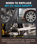 Front Left And Right CV Axle And Wheel Bearing Hub Kit For Dodge Charger Challenger And Magnum AWD Vehicles 2005-2020