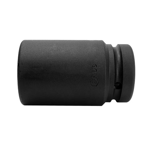 Street Proven Spline Drive Impact Wrench Socket 46mm Deep, heavy duty chromoly steel socket with black oxide finish.