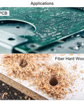 Application of Two Millimeter Titanium-Coated Carbide End Mill For PCB Engraving And Milling on PCB and fiber hard wood.