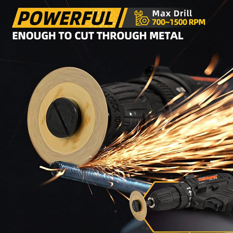 Must Have 2 Inch Diamond Cut Off Wheel Set With Quarter Inch Mandrel For Die Grinder Rotary Tool cutting metal with sparks