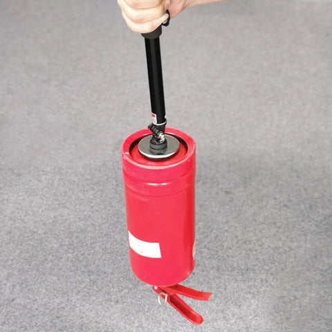 Extendable Telescopic Magnetic Pickup Tool From 7.48 To 39.5 Inches With Large Area Magnet Lifting Up To 20 Lbs, shown lifting red object