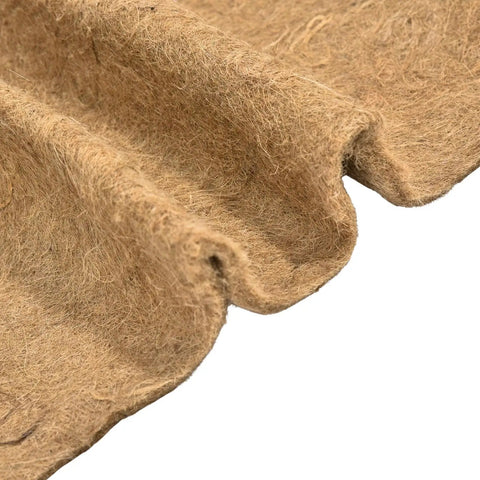 Close-up of a folded jute fiber mat, 2 ft x 2 ft, used as a Thermal Worm Blanket For Composting Gardens And Bins, Eco Friendly Jute Worm Bedding.