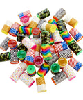 Prism Mini Kaleidoscopes For Kids 48 Pack With Six Designs Blue Party Favors And Classroom Prizes Totally Perfect For Birthday Celebrations And Science Class Fun displayed in six colorful designs.
