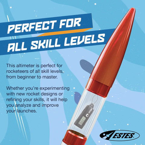 Must Have Awesome Model Rocket Altimeter And Altitude Tracker For Rocket Model Kit Accessories Ages 10 And Up, text overlay, rocket