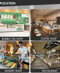 Pro Grade Stainless Steel Electric Milk Tea Shaker Machine With Dual Cup Auto Shake System used in a busy bubble tea shop.