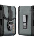 Built Tough Barcode Scanner Holster For Zebra Tc75x Tc52 Tc57 Tc72 with solid metal clip and nylon material, side view.
