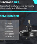 Heavy Duty Vacuum Power Brake Booster Fits Ford Edge Lincoln Mkx And Mazda Cx 9 2007 to 2015 showing OEM number details on a black background.