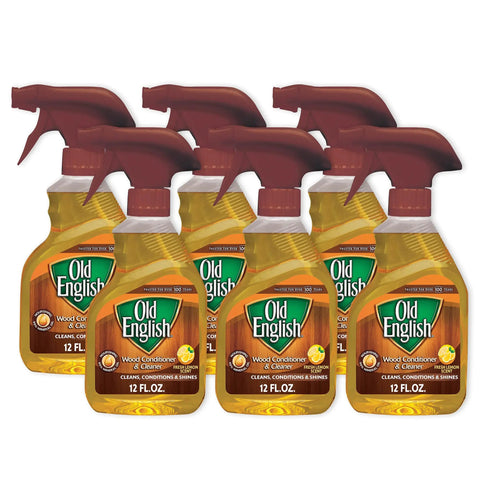 Image of Lemon Oil Furniture Polish Six Pack 12 Ounce Bottles Total 72 Ounces Clean Condition And Shine Wood Restore Natural Beauty And Help Protect Against Stains And Fingerprints.