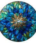 Mandala Round Outdoor Tablecloth With Umbrella Hole Zipper For 45 To 53 Inch Tables Waterproof Anti Wrinkle Durable Patio Party Gear