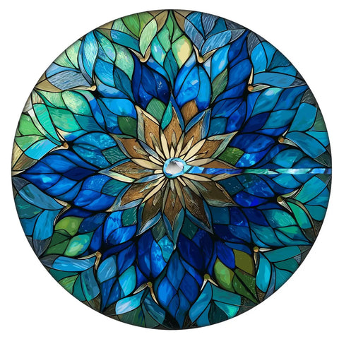 Mandala Round Outdoor Tablecloth With Umbrella Hole Zipper For 45 To 53 Inch Tables Waterproof Anti Wrinkle Durable Patio Party Gear