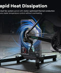 Image of T2 Smart Bike Trainer With 2200W Brushless Motor 20 Percent Gradient Simulation showing rapid heat dissipation.