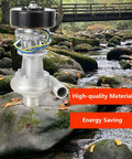 Portable 110V 220V 1000W Micro Hydroelectric Water Turbine Generator Power Station in outdoor stream setting