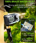 Brass Inlet With Brass Swivel Sprinkler Timer With Rain Delay And Manual Watering Digital Hose Irrigation System Kit For Lawns