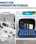 Before and after of TSA Approved Peptide Travel Case With Vial Holder For 3ml Or 1ml Vials Space For 30ml BAC Water Syringe Pockets