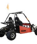 Red 200Cc Go Kart 2WD Off Road Baja Buggy with headlights, tail lights, turn signals, 8.7 HP engine built in Texas for rough trails