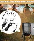 1500 Watt Heating Element With Adjustable Thermostat Cord Controller For Electric Smokers And Grills Replacement Part