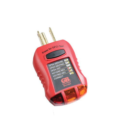Two Piece Electrical Safety Kit With Non Contact Voltage Tester And GFCI Outlet Tester For Home Or Job Site Detects 50 To 600 Volts