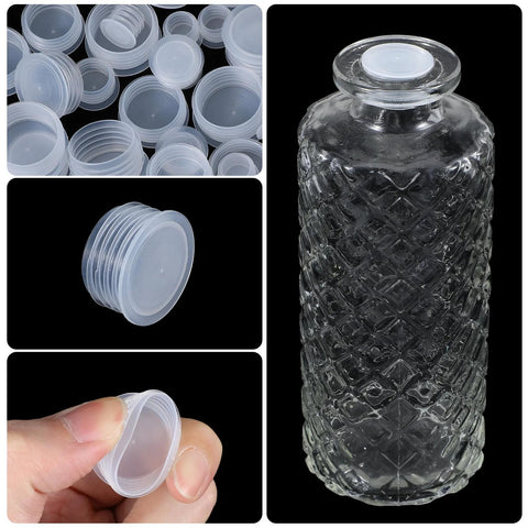 60 Pcs Salt And Pepper Stoppers Plugs Set In Six Sizes 10mm 13mm 15mm 18mm 20mm 23mm Plastic Reusable Round End Caps for bottles