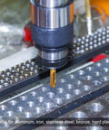 Drill and tap bit from Six-Piece All in One Combination Drill and Tap Bit Set 1/8-40 BSW to 3/8-16 BSW in use on metal