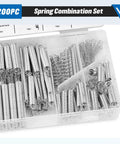 Heavy Duty Compression Springs Kit For Industrial Use With Galvanized Coil Springs Sorting Set By Size And Type Pro Grade