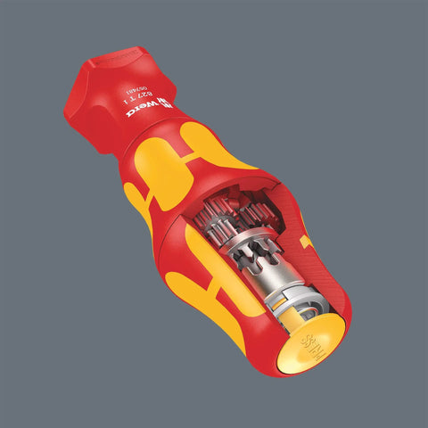 Cutaway view of Kraftform Turbo Blade Holding Handle For Fast Screwdriving 9 X 125 Mm showing internal turbo mechanism.