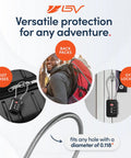 Keyless 3Digit Travel Lock Set For Luggage And More with lock on suitcase and gym locker