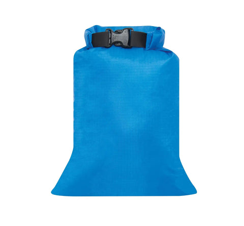 Ultimate Dope Dry Sack 3 Pack Waterproof Gear For Backpacking And Kayaking, blue 4L sack with watertight roll-top closure.