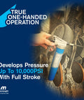 Heavy Duty Pistol Grip Grease Gun With KYPLUS Locking Coupler 10 Year Warranty Up To 10000 PSI One Handed Operation