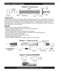 Diagram B for Gatsby Click Ballpoint Pen Woodturning Kit Slick Gold Hardware explaining turning the blank process.