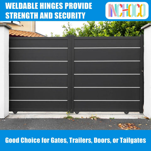 Tough As Nails Heavy Duty Weld On Butterfly Hinges Premium Solid Steel Welding Butt Hinge For Farm Equipment Garage Doors Trailer Gates And Backyard Sheds Roll Up Door 4 Pack Set