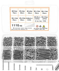 1110 Pcs M2 Screws Kit With Stainless Steel Button Head Socket Cap Screws Nuts Washers And Fully Threaded Bolts Assorted Metric Screw Set For Electronics