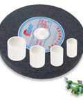 8 Piece Reducing Bushing Adapters For Bench Grinder Wheels Set 2 Sets Included Four Bushing Sizes For Three Quarter Inch Wheels Inner Diameters One Half Inch Five Eighths Inch Three Quarters Inch And One Inch To One And A Quarter Inch Plastic, white bushings shown