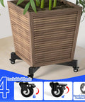 Expandable Heavy Duty Plant Caddy Wheel Base 21 To 30 Inch Rolling Dolly Stand Built Tough Steel Frame with four lockable casters.