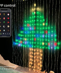 Year Round Curtain String Lights With Dope Music Sync, 400 RGB LED Fairy Lights, 6.2ft, App Remote Control in tree pattern