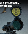 Seven Scope Dope Stickers for Long Range Shooting Fit Most Rifle Scope Caps in rainy conditions