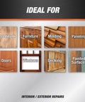 DIY Friendly All Purpose Latex Wood Filler White 6 Oz For Cracks Holes And Gouges Plastic Wood Repair see ideal use