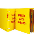 Safety Data Sheets Binder With 1 Inch Ring Capacity And 3 Poly Rings Durable Polypropylene SDS Binder, bright yellow design