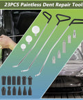 Paintless Dent Repair Kit With 23 Tools Including 3 Dent Rods And 20 Awl Heads For Car Dents Door Dings Minor Dents And Hail Damage
