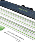 Guide Rail Starter Kit for Precise Straight Cuts With FS 1400/2 KP Set Portable and Compact Easy to Carry Includes Organized Rail Bag