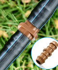 Drip Irrigation Fittings Kit Half Inch Tubing Set With 36 Pieces Including 9 Tees 9 Couplings 9 Elbows 9 End Cap Plugs Barbed Connectors For Sprinkler Systems And Garden Easy Install showing barbed coupling