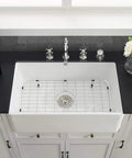 Stainless Steel Kitchen Sink Grid 25 x 13, Rubber Footed, Center Drain Compatible, protects sink from scratches, in farmhouse sink.