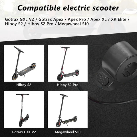 Electric Scooter Thumb Throttle Plug And Play With A 3 Wire Female Connector For Gotrax GXL V2 Apex Apex Pro Apex XL XR Elite