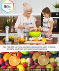 Woman and child cooking with fruits under Cob LED Strip Lights Dope Cool White 32.8ft 5000K Ra 90 Plus High Density Tape Light 24V