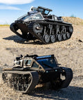 RC Military Tank With Bright LED Lights 2 4G Remote Control 1 16 Scale All Terrain Vehicle Dual Motor Drive Door Open