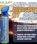 99.99 Percent Pure Oxygen On The Go Can With Mask, 10L Portable Oxygen Tank For Sports, Travel, Altitude, And Emergency Kits