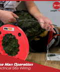 100ft Fiberglass Fish Tape Wire Puller With Durable Steel Spring Core And Ergonomic Handle, pulling wire in tight space.