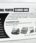 Box of Thermal Printer Cleaning Cards For Print Heads 2.1 By 3.425 Inches Each Card Is Individually Wrapped To Stay Fresh While You Clean