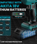 Brushless Cordless Reciprocating Saw With 3 Variable Speeds 0 To 3500 RPM, Compatible With 18V Makita Batteries, tool shown