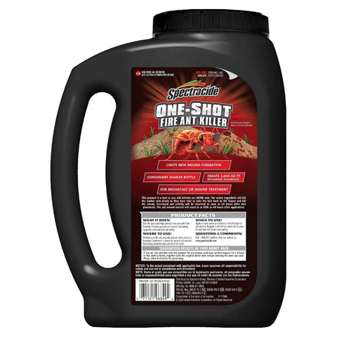 One Shot Fire Ant Killer Granular Bait Delivers 3 Months Of Fire Ant Control, Slow-Acting Worker Kill, No Watering Needed, No Fuss